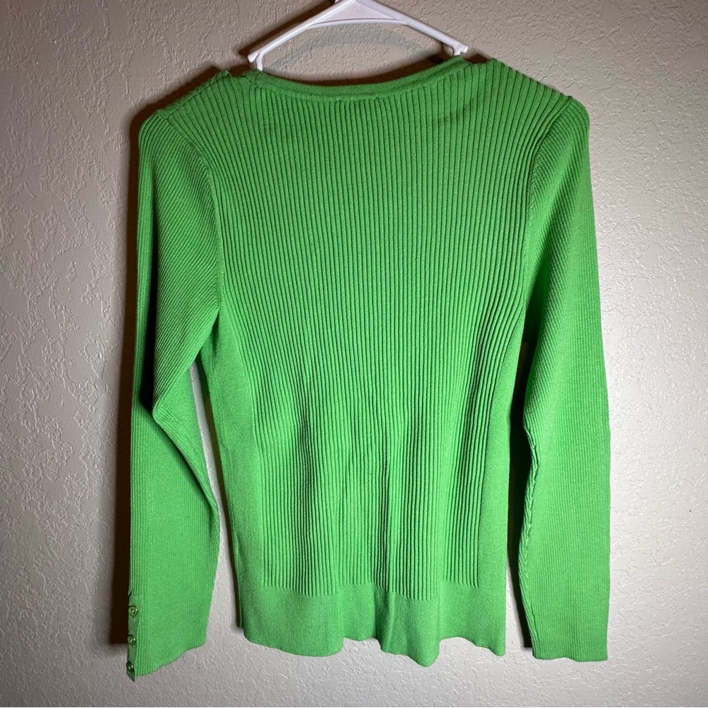 Talbots Green Crew Neck Sweater - Picture 5 of 7